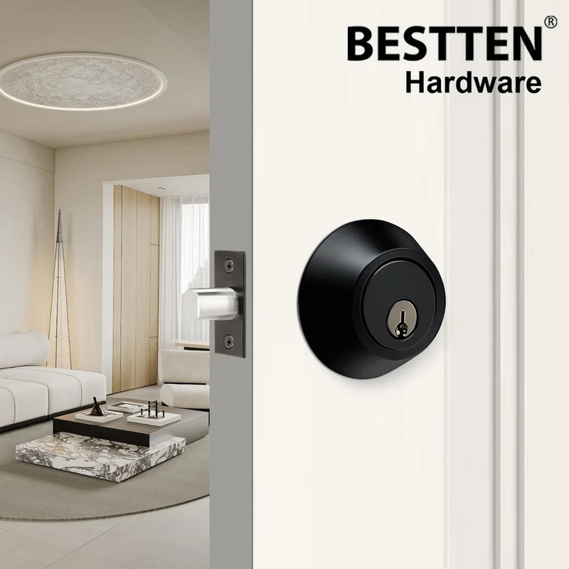 3 Pack Keyed Alike Deadbolt, Single Cylinder Entry Door Lock with Same Key, 9 gallery
