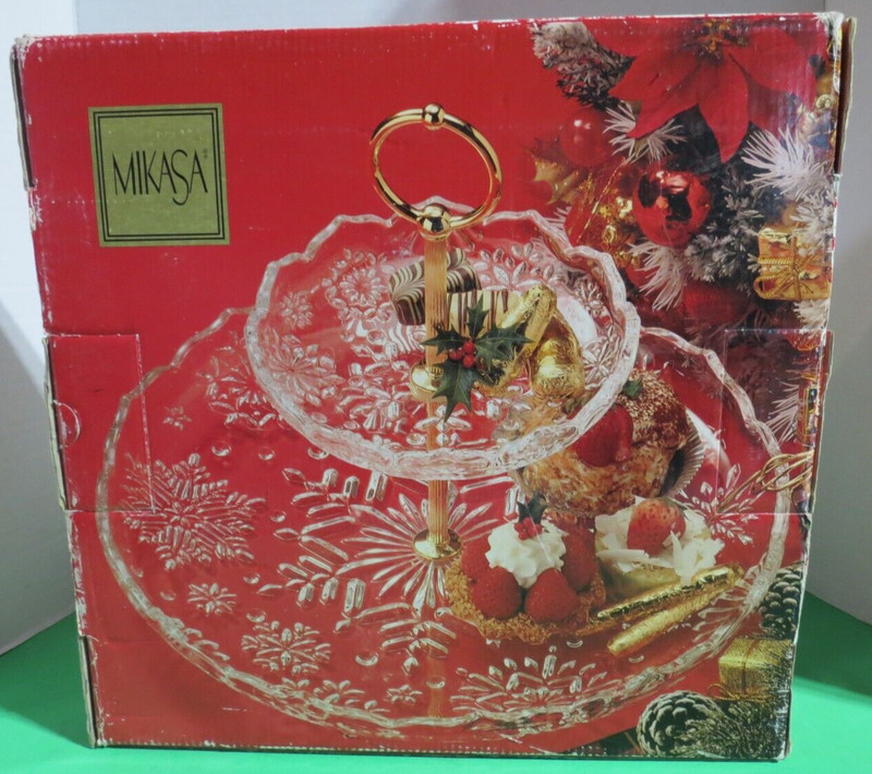 Mikasa Snowflake SA 960/344 2-Tier Server 10" BRAND NEW IN BOX gallery