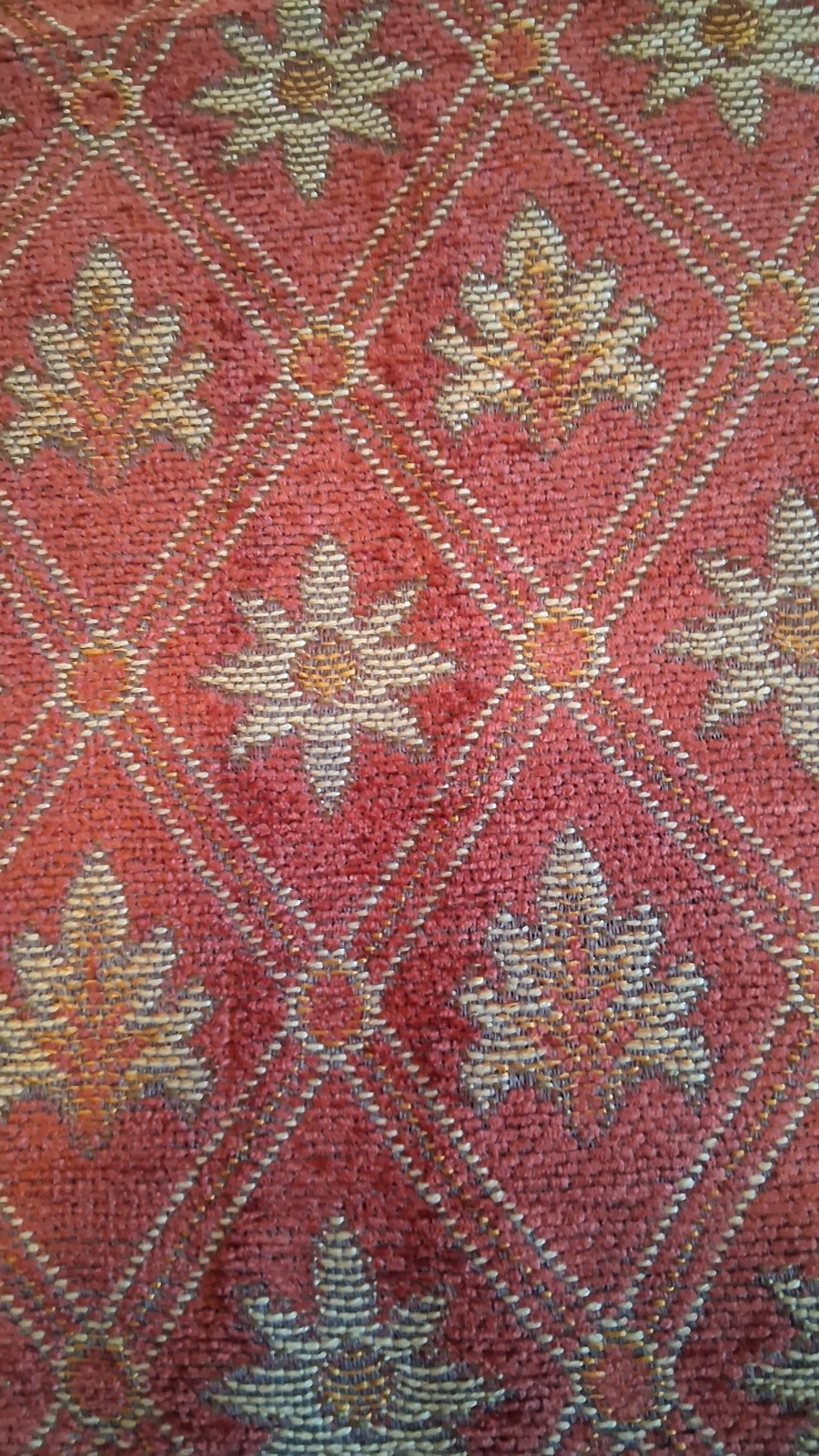 Jacquard Tapestry Brown Beige Rust Design Valance 63" x 20" Unlined gallery