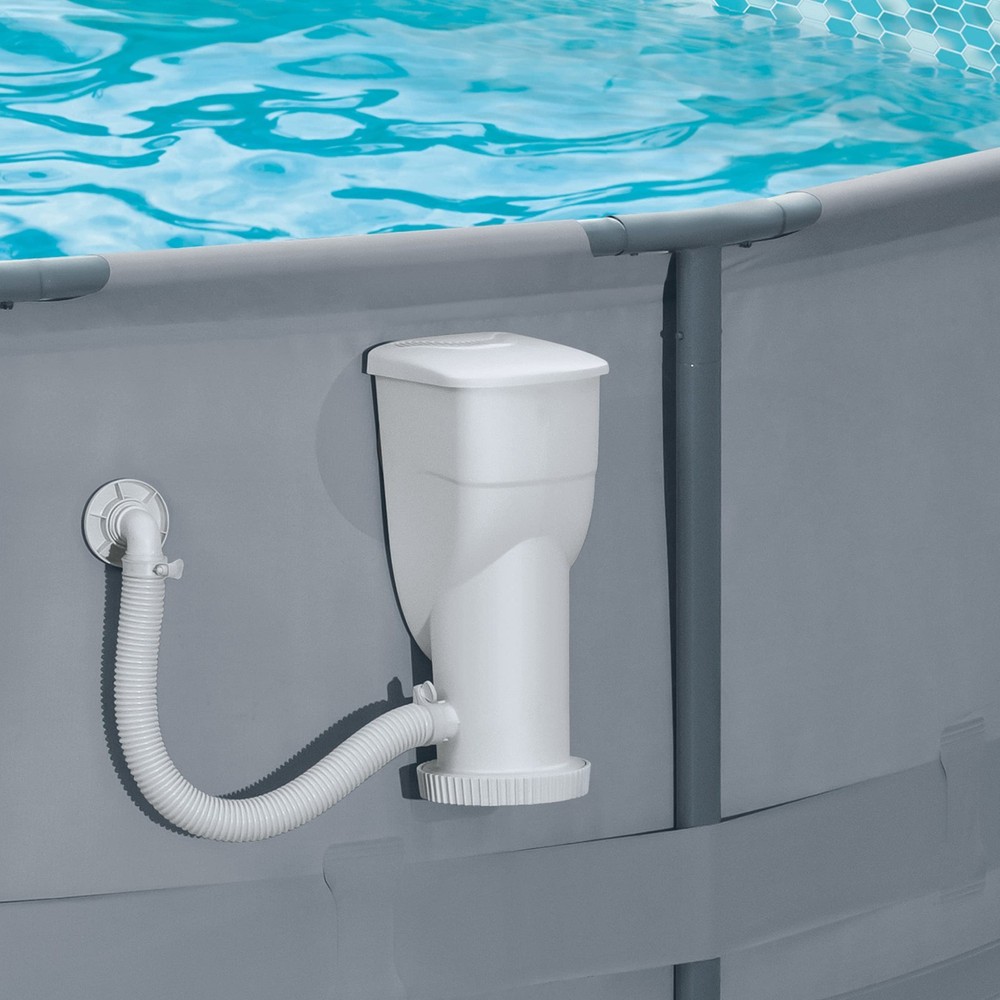 2-in-1 Filter Pump & Skimmer System 1000 GPH for Above Ground Pools, Clamps & Ho gallery