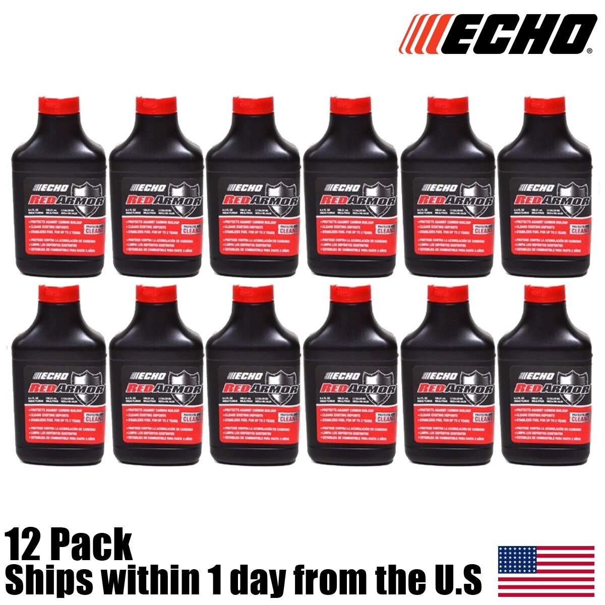 (12) Genuine OEM ECHO Red Armor 2 Cycle Oil 2.5 Gallon Mix 50:1 6550025 6.4oz gallery
