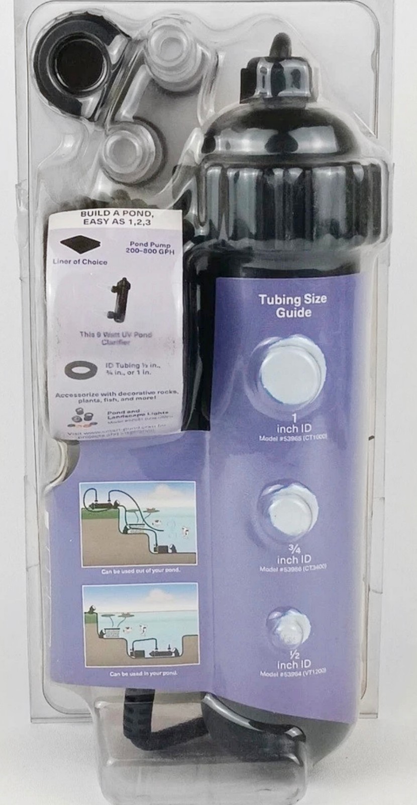 SmartPond 9W UV Pond Clarifier Treats Up to 800 Gallons Model 52285 NEW gallery