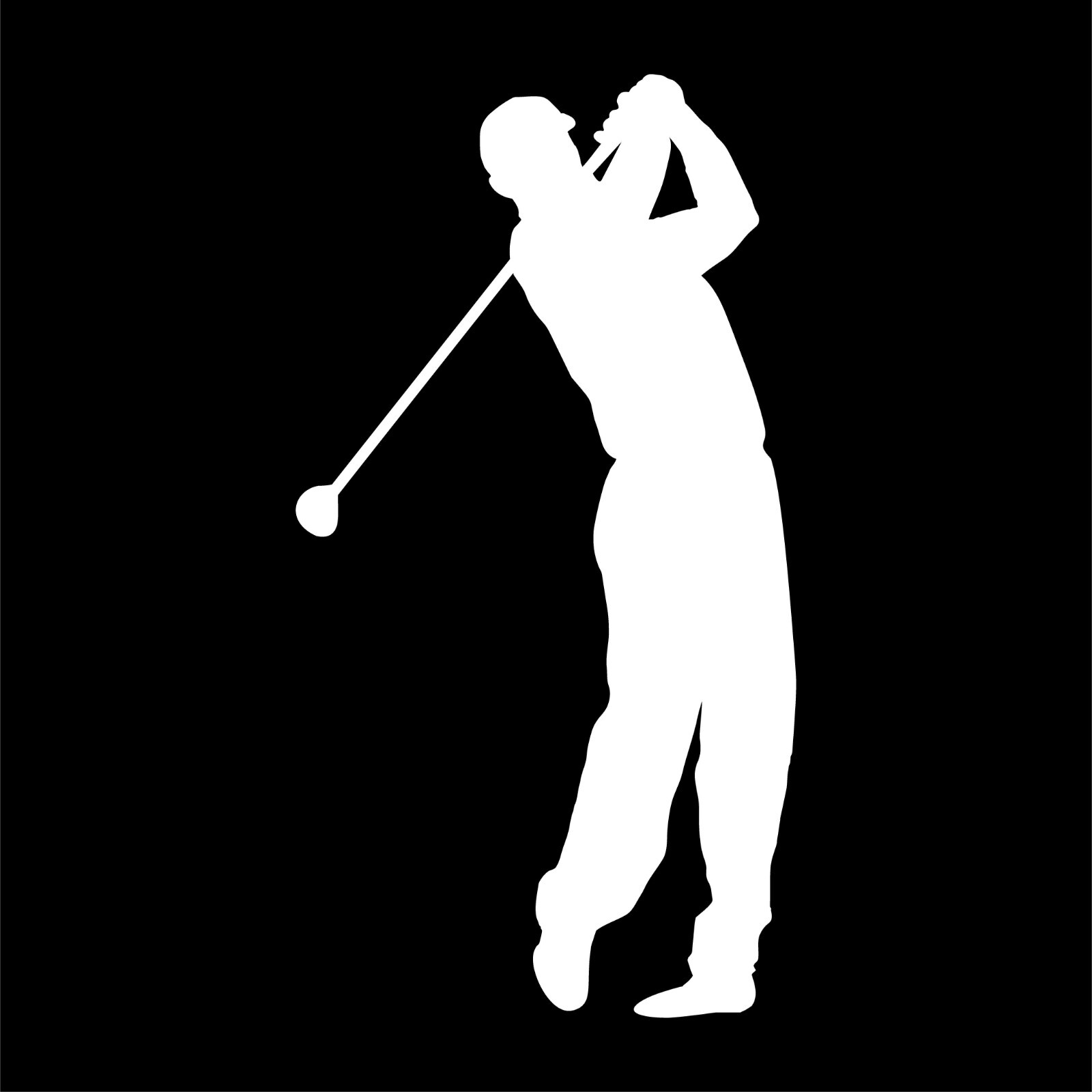 Golf Player Vinyl Decal Car Window Laptop Golfer Sticker gallery
