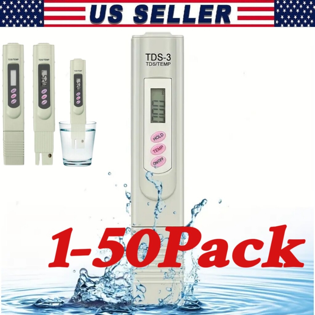 Handheld Water Quality Hardness Purity Digital LCD Meter 0-9990 PPM TDS TDS-3 gallery