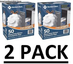 2 PACK – Heavy Duty Kitchen and Compactor Bags 18 gallon 50 ct (TOTAL 100 ct.)