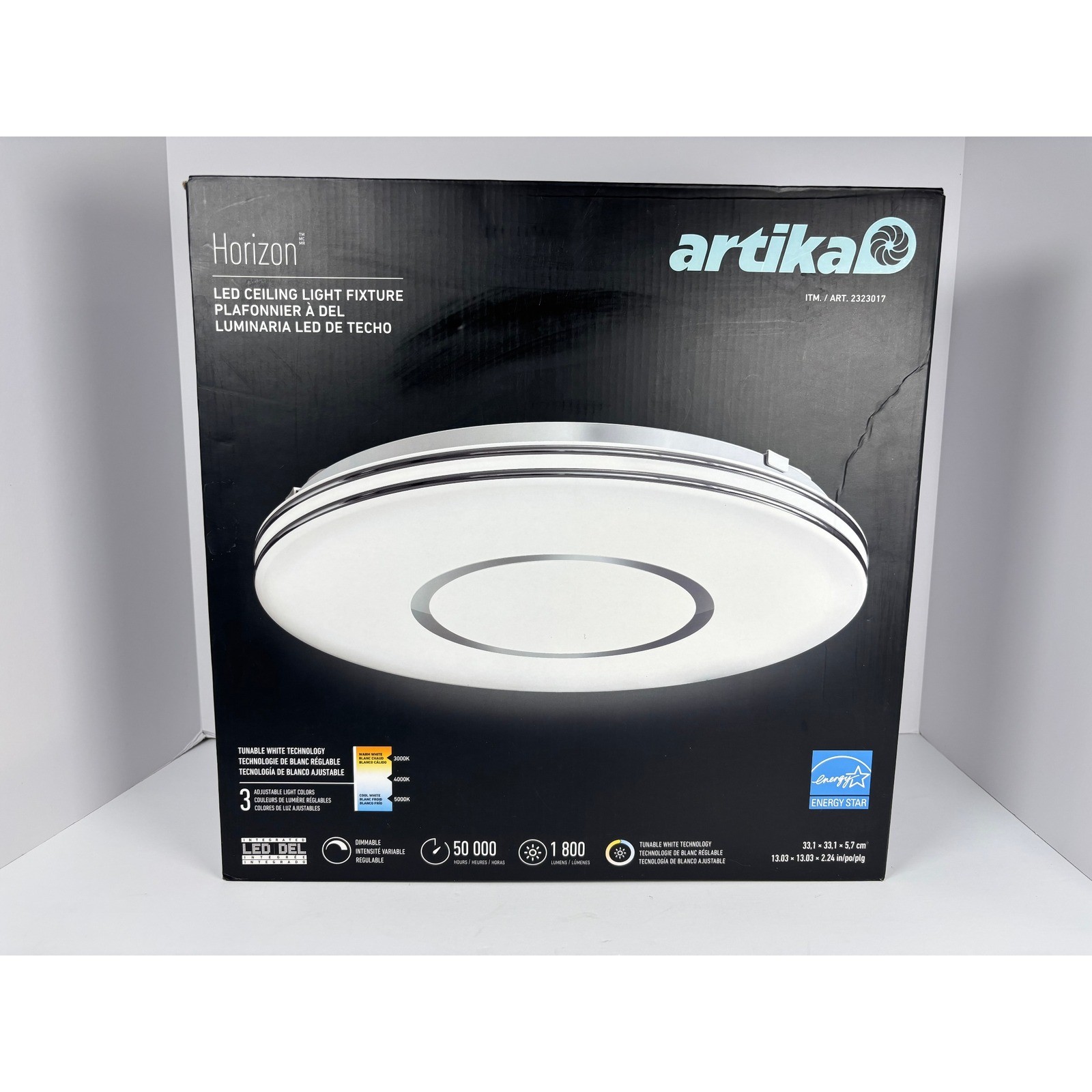 Artika Horizon LED Ceiling Light Fixture Tunable White Dimmable 13in FM-HOC-C2 gallery