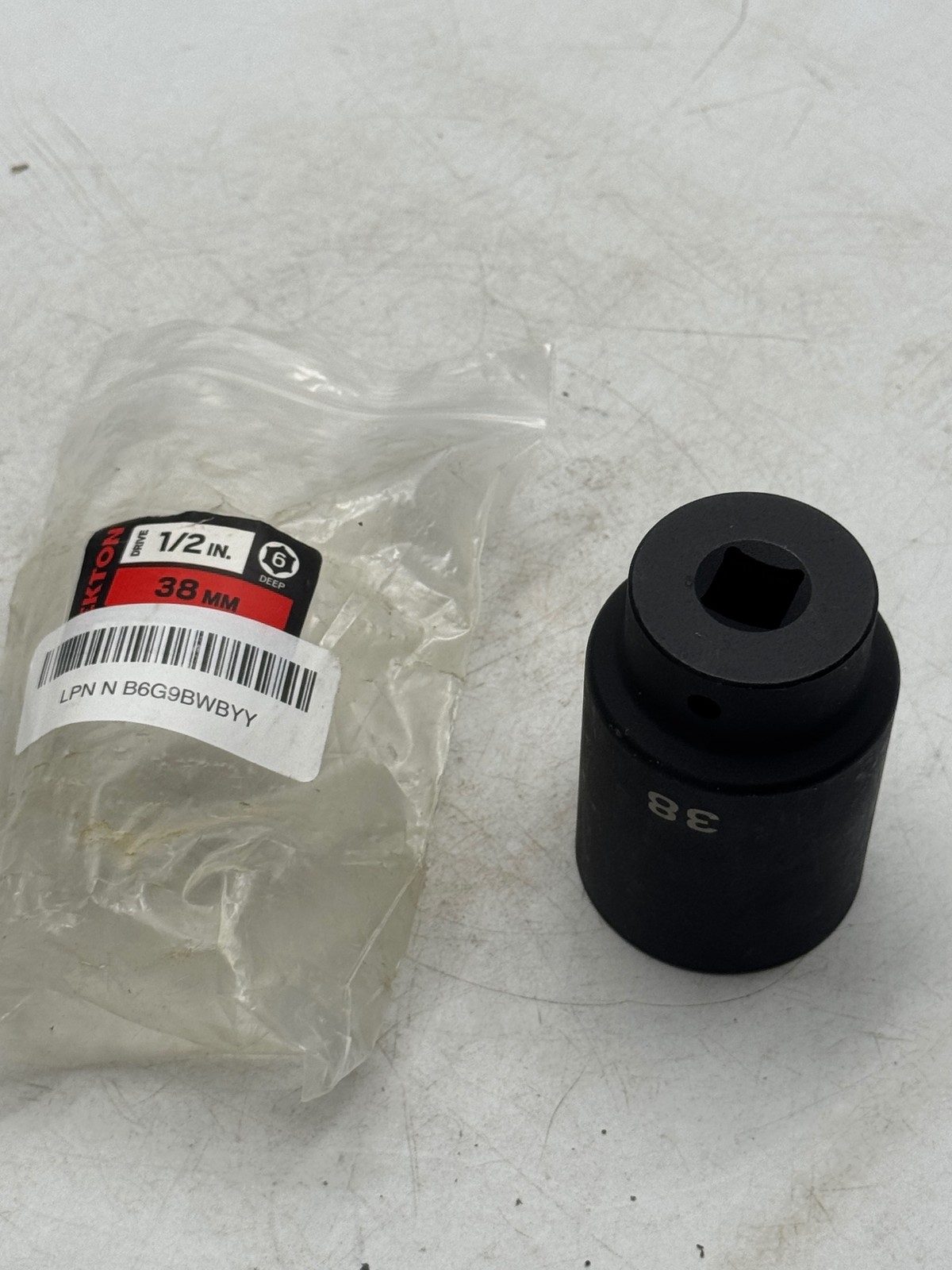 Tekton 38mm 1/2in Drive 6-Point Deep Impact Socket Metric Heavy Duty Black gallery
