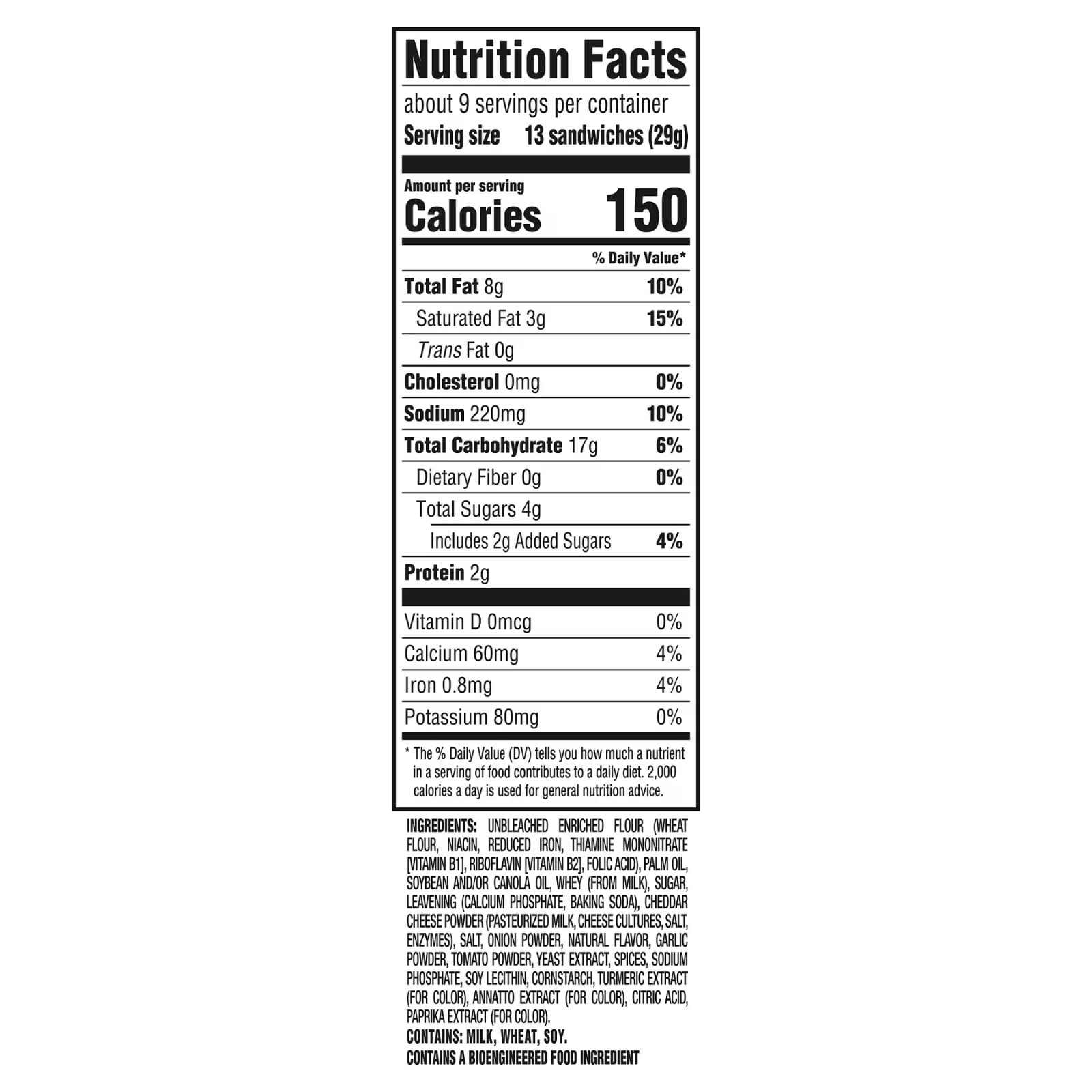 RITZ Bits Flavor Charged Cheese Pizza Sandwich Crackers, 8.8 oz gallery