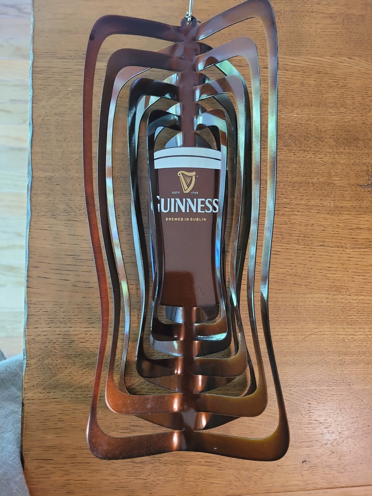 Guinness Metal Wind Spinner. Measures Roughly 13 Inches gallery