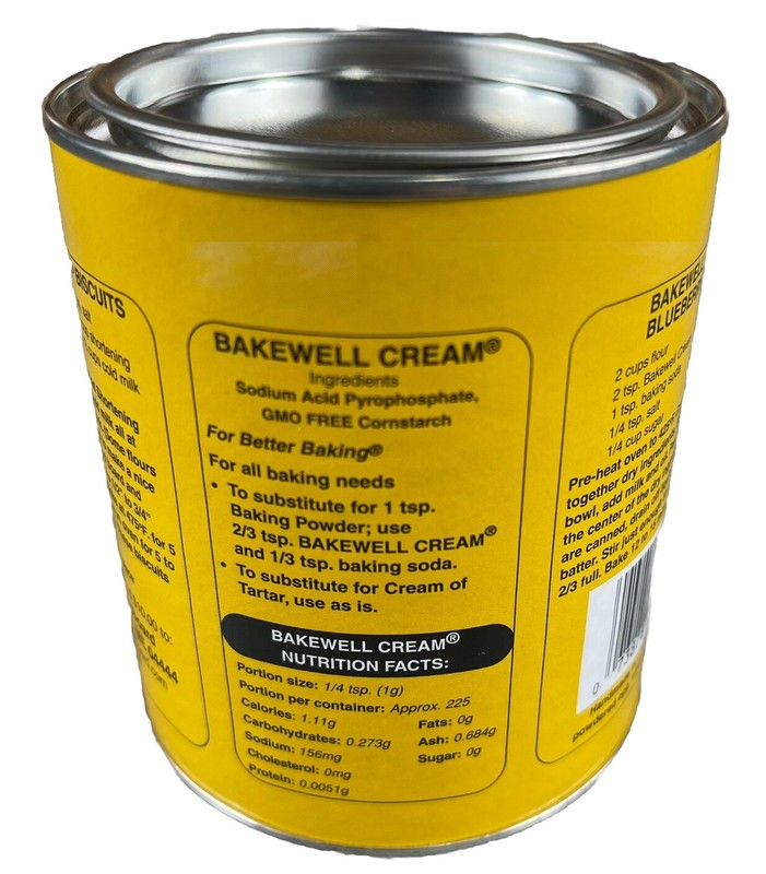 The Original Bakewell Cream Leavening Agent - 8 Ounce Can Gluten Free GMO Free gallery