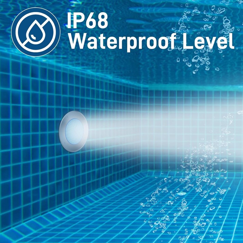 10" LED Pool Lights for Inground Pool Swimming Pool Lights with Remote Control gallery