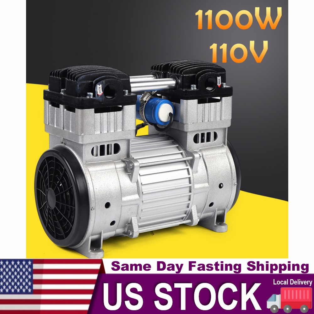 1100W 7CFM Silent Air Pump Compressor Head Small Air Mute Oilless Vacuum Pump gallery
