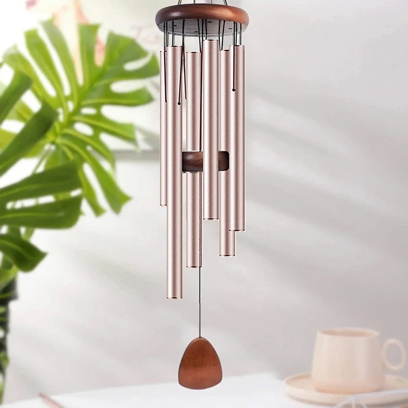 Large Deep Resonance Serenity Wind Chimes Metal Deep Tone Outdoor Home Decor gallery