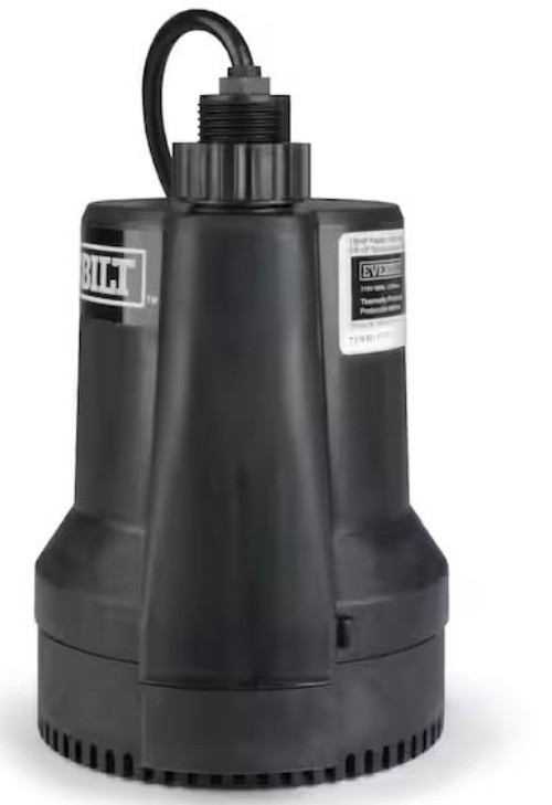 1/6 HP Plastic Submersible Utility Pump- New Condition gallery