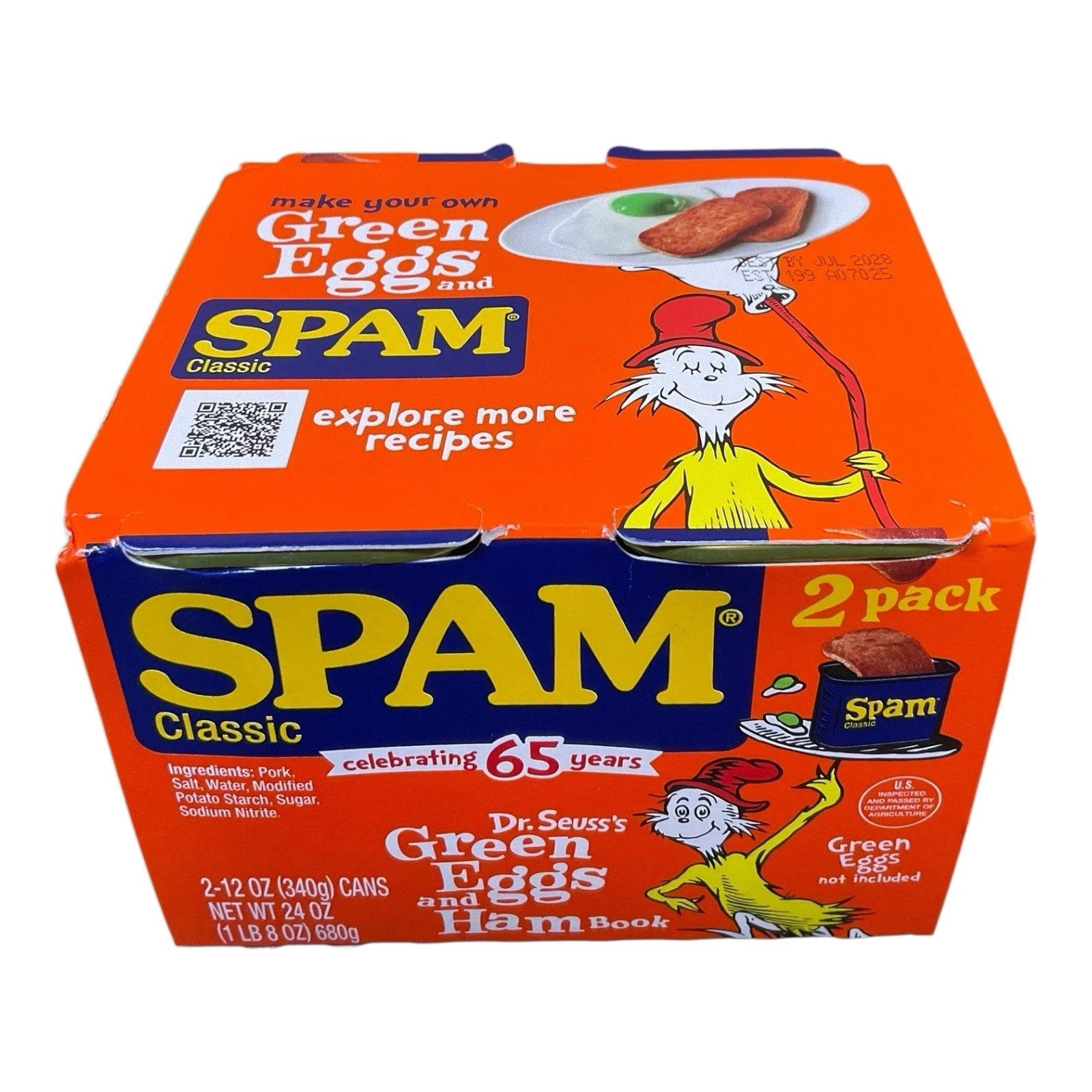 Green Eggs & Ham SPAM Limited Edition (Two 12oz Cans) (6/2028) FREE SHIPPING! gallery