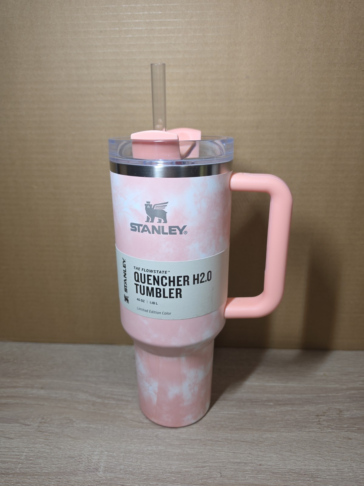 Stanley Quencher H2.0 FlowState Travel Tumbler. Pink Tie Dye. Limited Edition! gallery