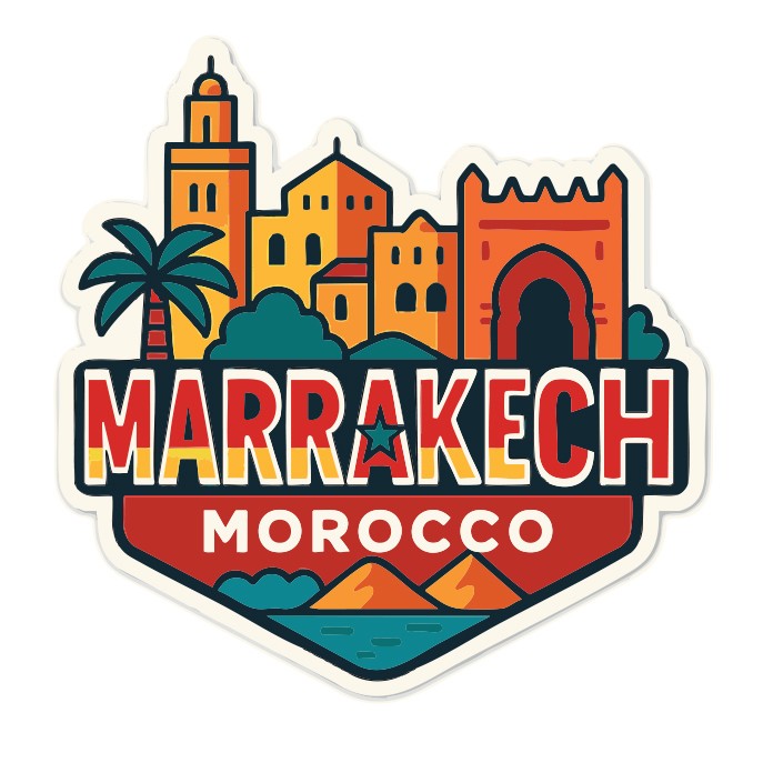 Marrakech Morocco Sticker Decal Vinyl Die-Cut City Skyline Landmark Design gallery