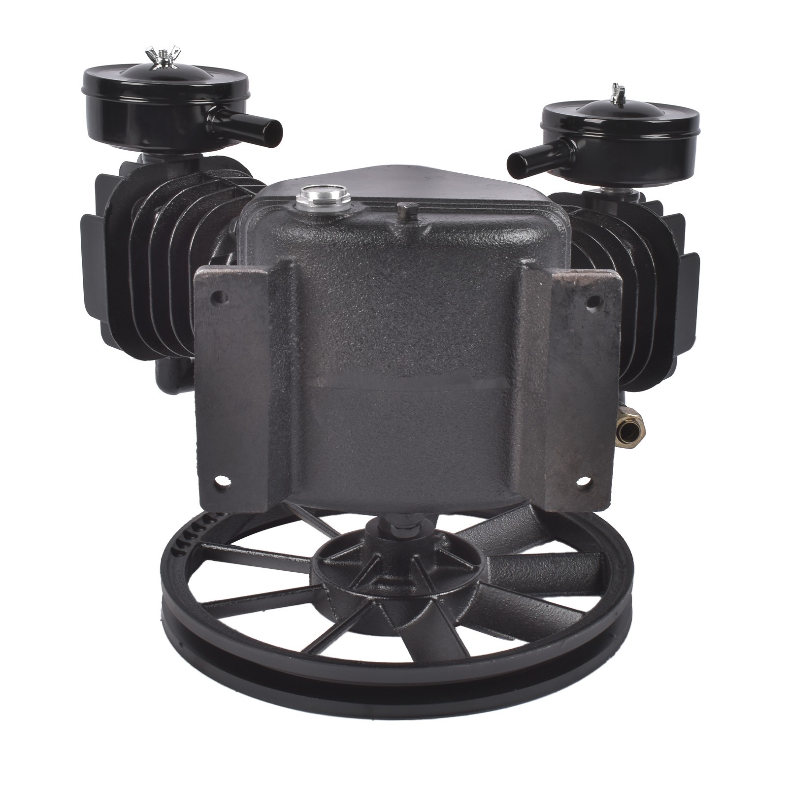 Single Stage Air Compressor Pump 2 Cylinder Cast Iron 15 SCFM 950-1400 RPM gallery
