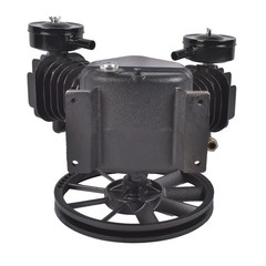 Single Stage Air Compressor Pump 2 Cylinder Cast Iron 15 SCFM 950-1400 RPM