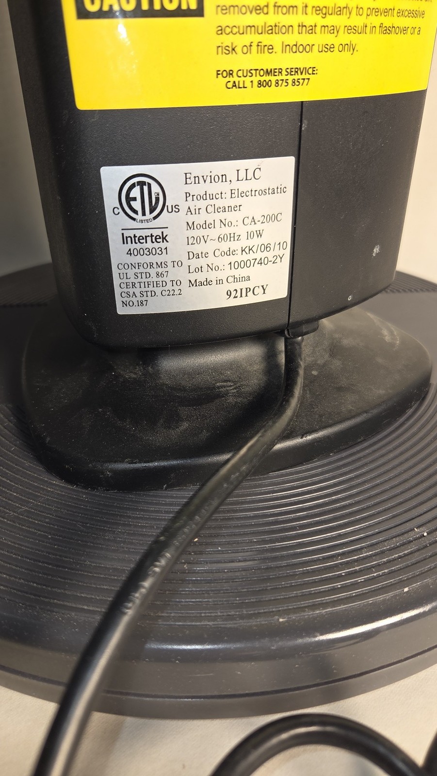 Envion CA-200C Electrostatic Air Cleaner gallery