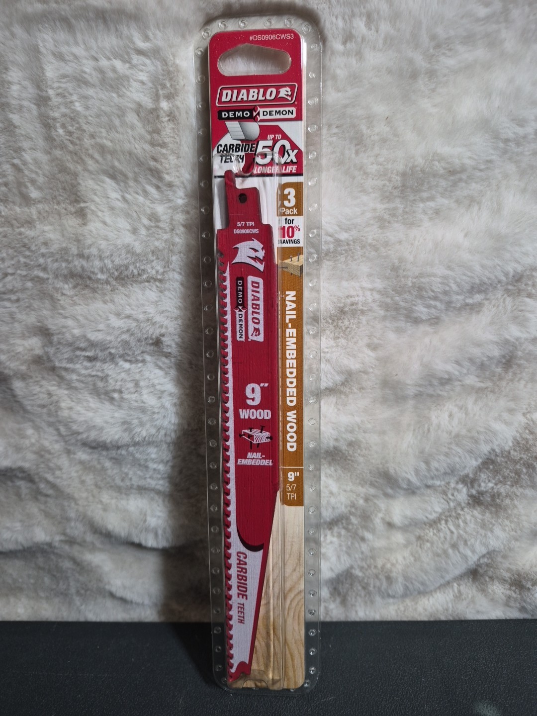 Diablo Demo Demon 9in Reciprocating Carbide Saw Blade - DS0906CWS3 gallery
