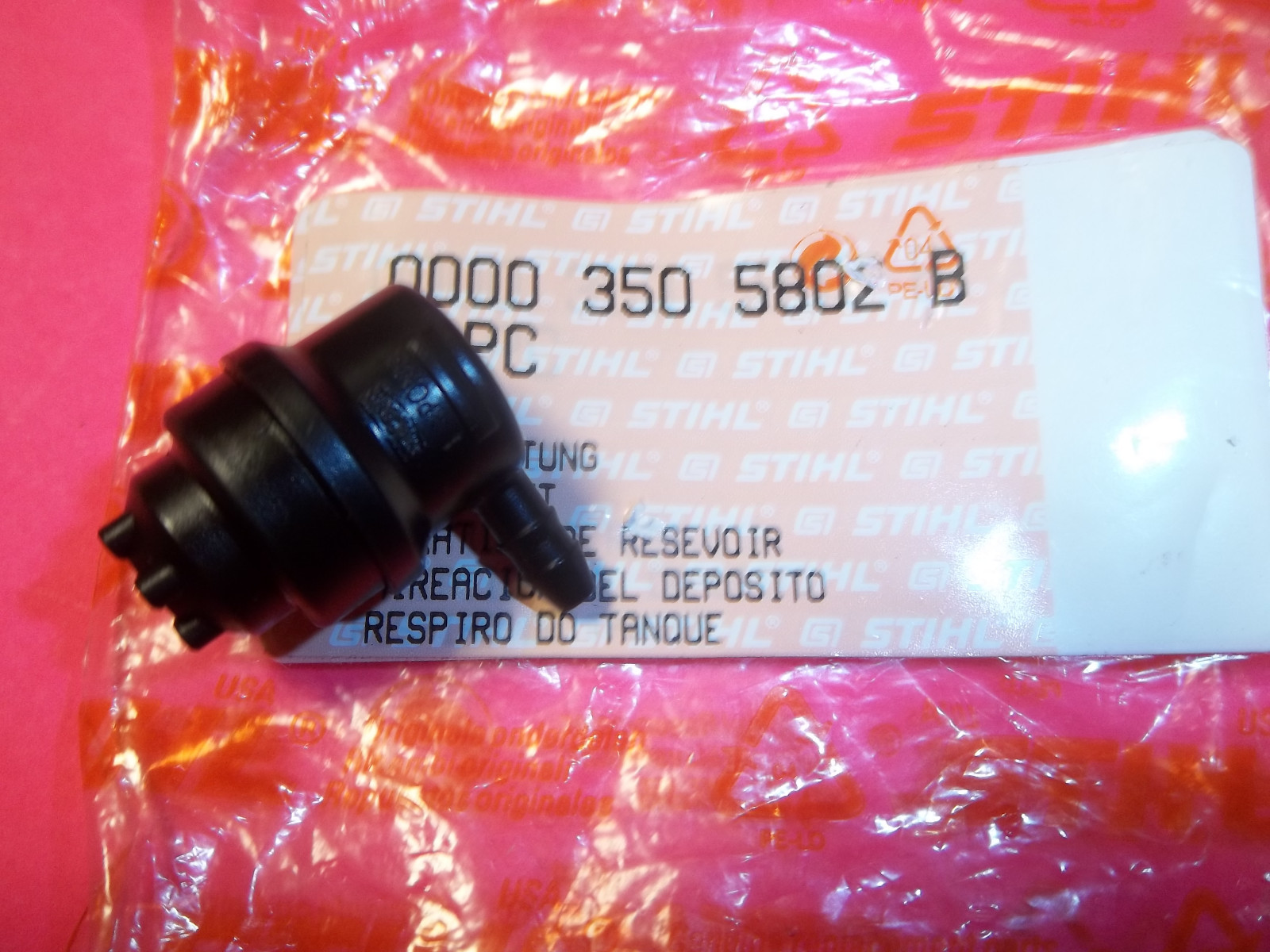 STIHL FUEL TANK VENT FITS MS171 MS181 MS200 MS310 MS250 MS192 00003505802 OEM gallery