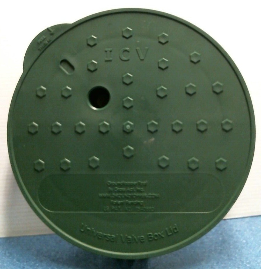 Ground Topper Universal Valve Box Lid, Green, 10" (00201) FS