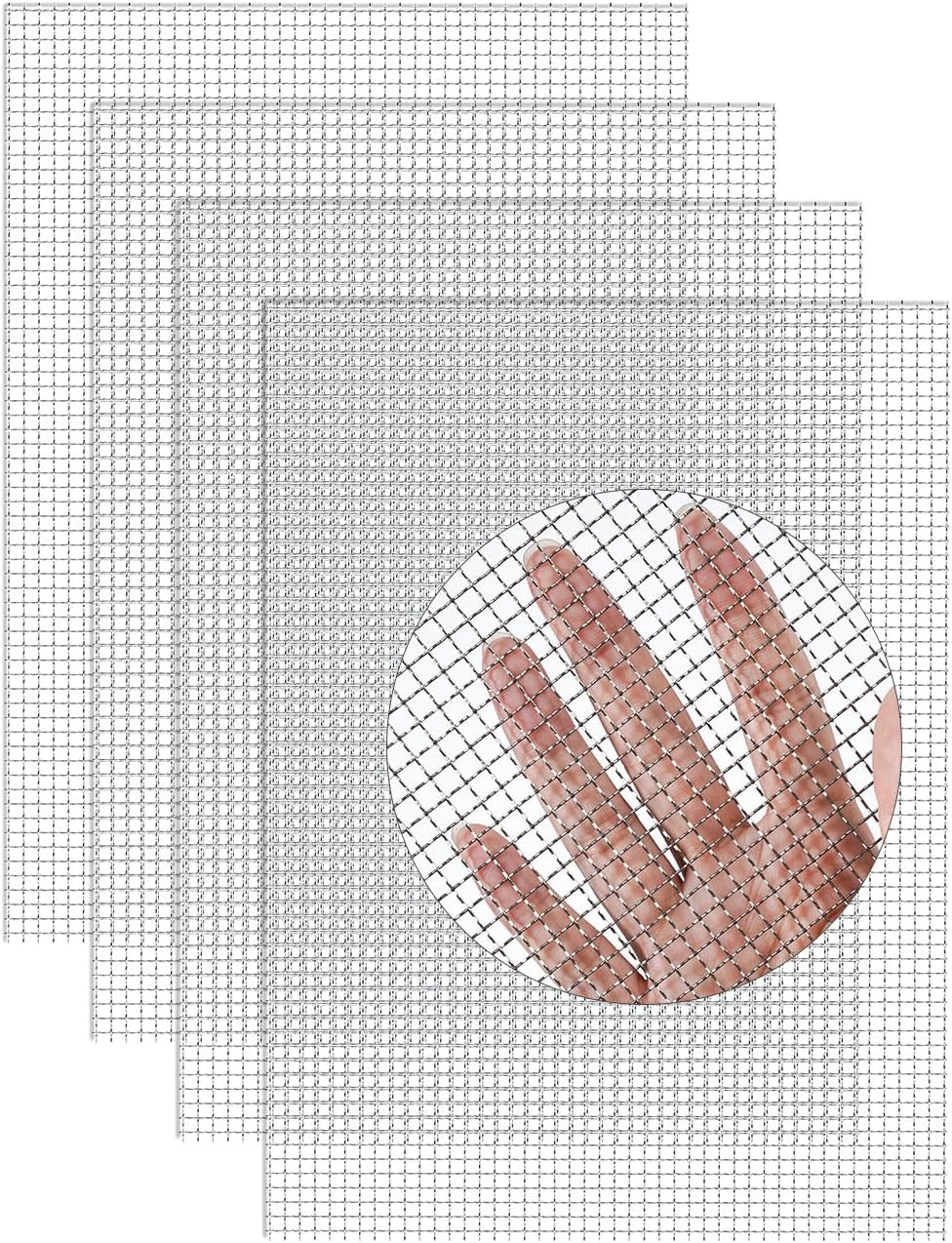 4Pack 5Mesh 10'' X 14'' Wire Mesh Screen, 304 Stainless Steel Anti-Rusted Mesh S gallery