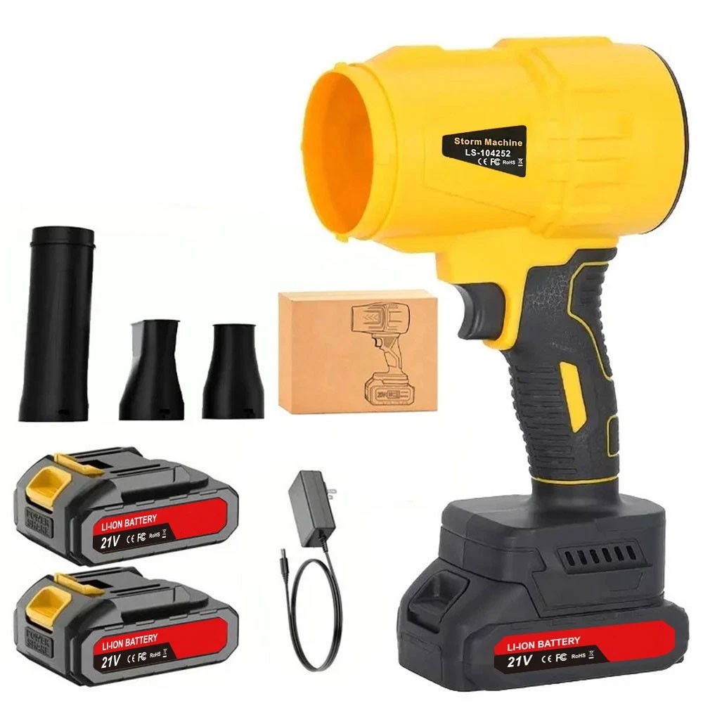 Electric Cordless Leaf Blower, 60000 RPM Motor, Nozzle Set, Handheld Lightweight gallery