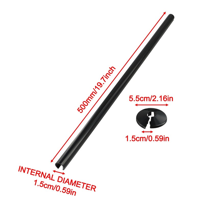 Effortless Installation Pipe Covers for Copper and Plastic Pipes Set of 2 gallery
