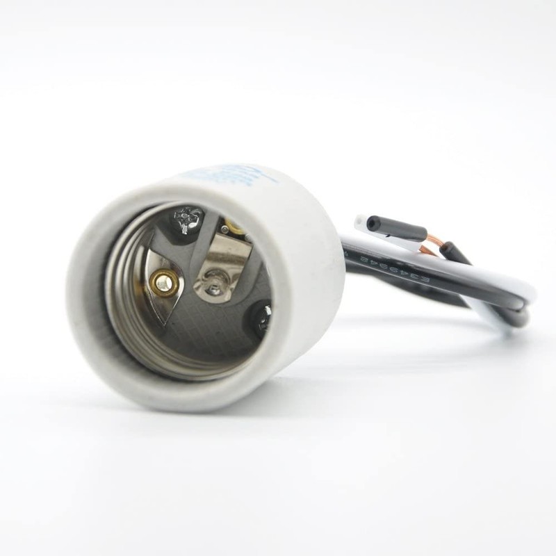 Ceramic E26 Medium Socket Holder Lamp Fixture with 18-AWG Wire gallery