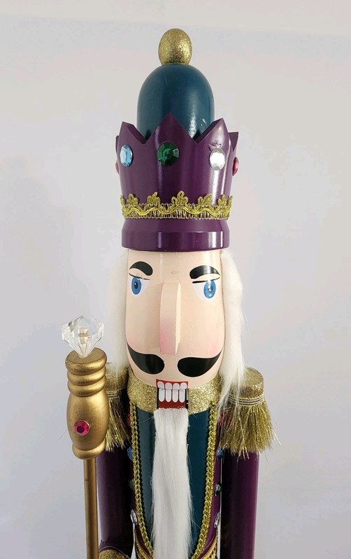 Signature Selection 42" Nutcracker - Purple/Teal/Gold - New! gallery