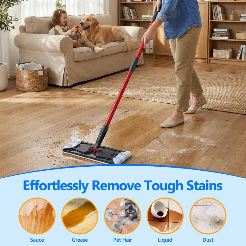 20 Pack Mop Replacement Pads for O Cedar H2pro Flat Mops,Mop Pads for O-Cedar... gallery