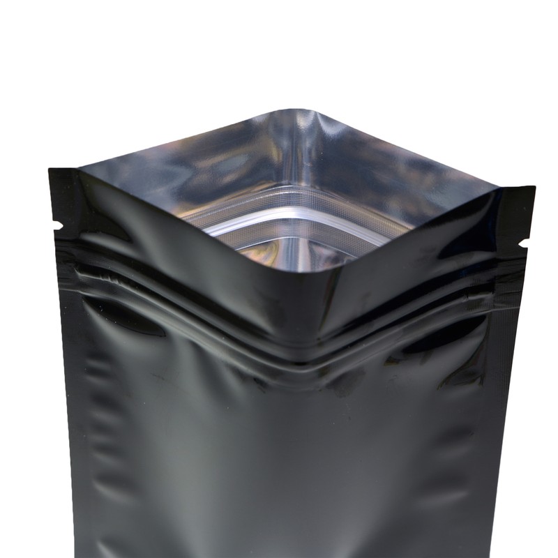 Black Barrier Resealable Snack Storage Bags Gram Oz Eighth Quarter Half Size gallery