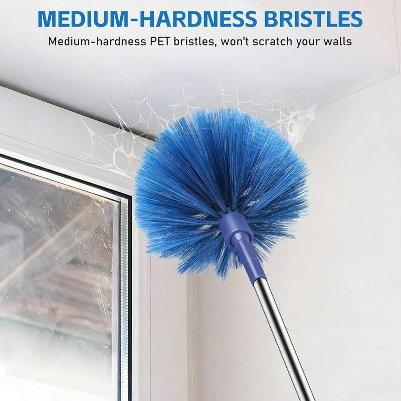 Cobweb Duster with Extension Pole, Retractable Dusters for Cobweb Cleaning 81-In gallery