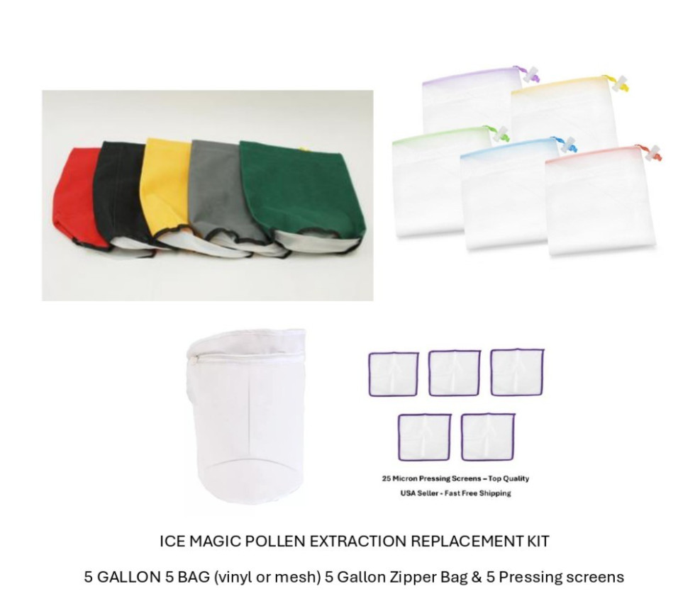 Ice Magic Ice Pollen Extraction Replacement Kit - COMPLETE 11 PIECE SYSTEM gallery