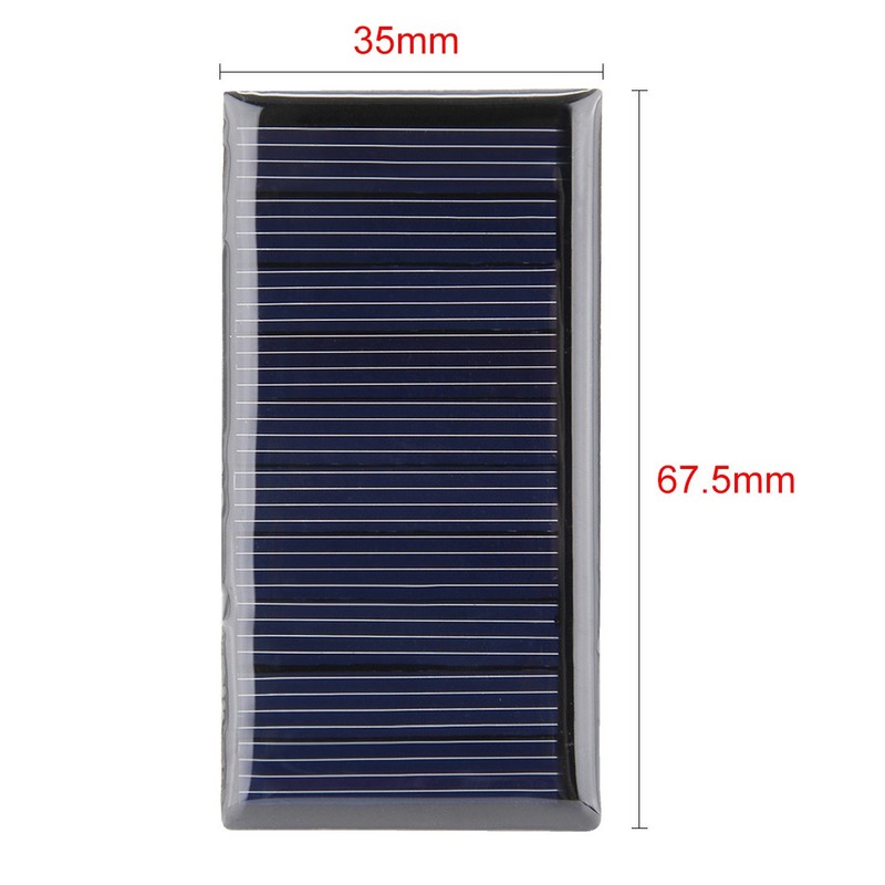 5 Pcs 5V 60mA Poly Mini Solar Cell Panel Module DIY 68mm x 37mm gallery
