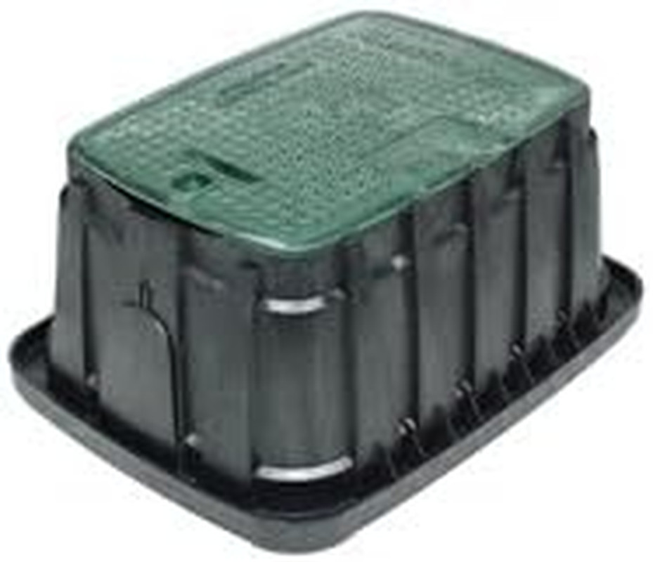 Rain Bird VB Series VBJMBH Jumbo Rectangular Valve Box with Locking Green Lid gallery