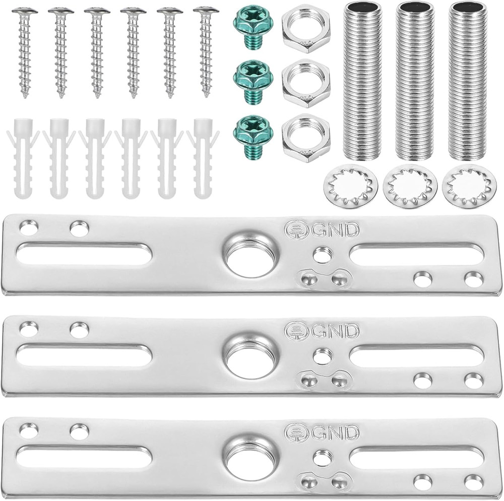 3 Pack 4" Ceiling Light Mounting Bracket Kit Crossbar Hardware for Fixtures