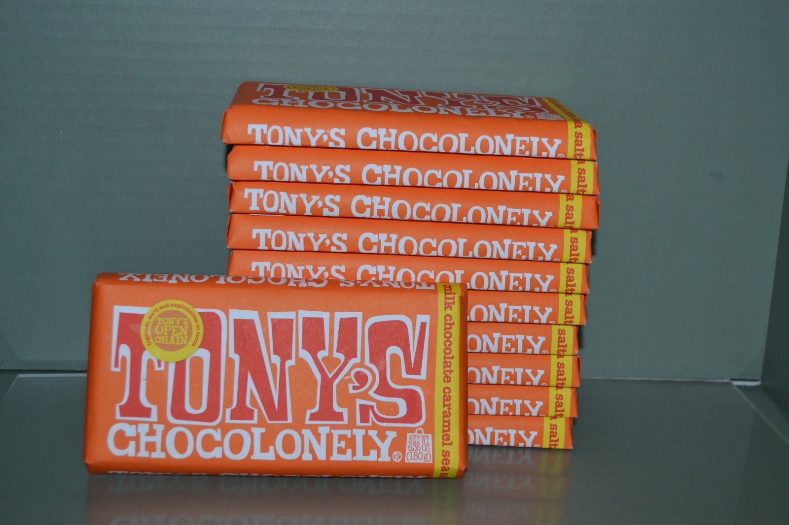 (11) Tony’s Chocolonely Milk Chocolate Caramel Sea Salt 6.35 oz, BB 01/2027 gallery