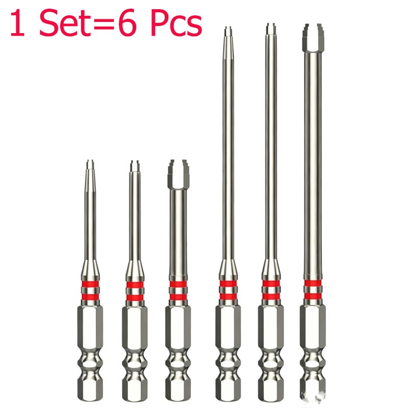 6-Piece Screwdriver,Featuring magnetic hexagonal shanks pagoda-shaped internal gallery
