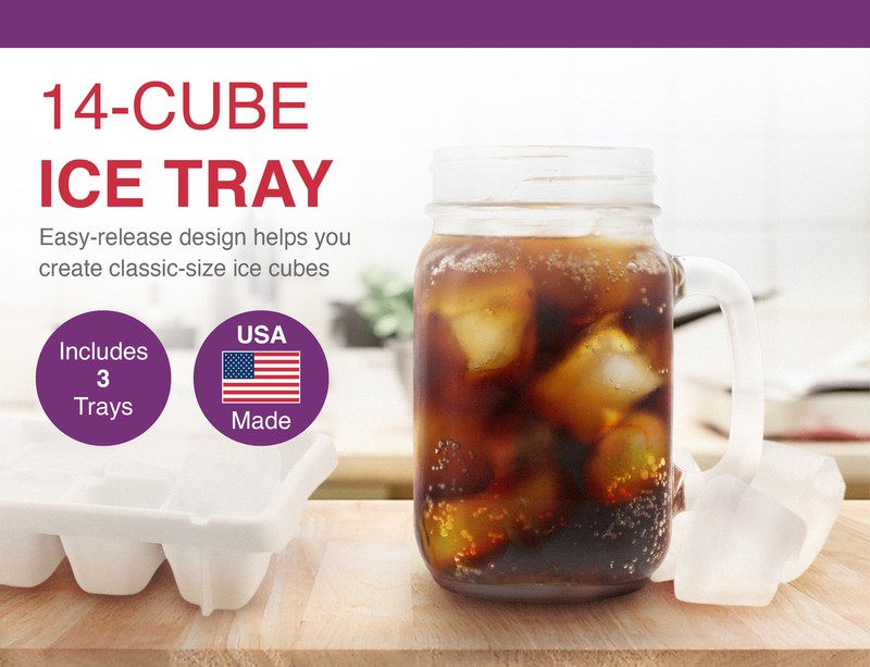 Arrow Ice Cube Trays, 3pk - Easy Release Large Ice Cube Trays for any Drink gallery