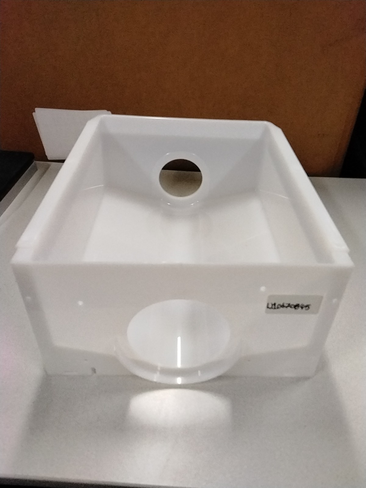 WPW10670845 Refrigerator Ice Bucket Container Whirlpool Refrigerator White New gallery