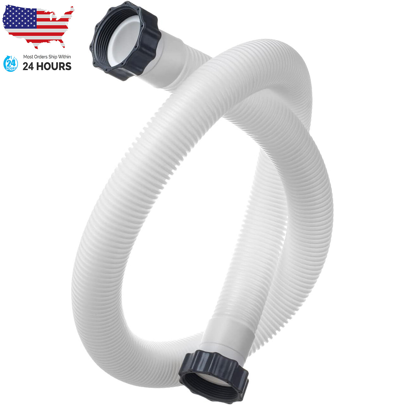 For Intex 29060E 1.5" Diameter Accessory Pool 1,500 GPH Pump Replace 59" Hose gallery
