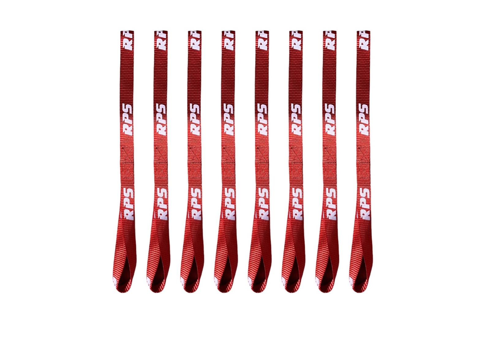 Racingpowersports Soft Loop Tie Down Straps 4500lbs Motorcycle ATV 8PCS 1x8 Red gallery