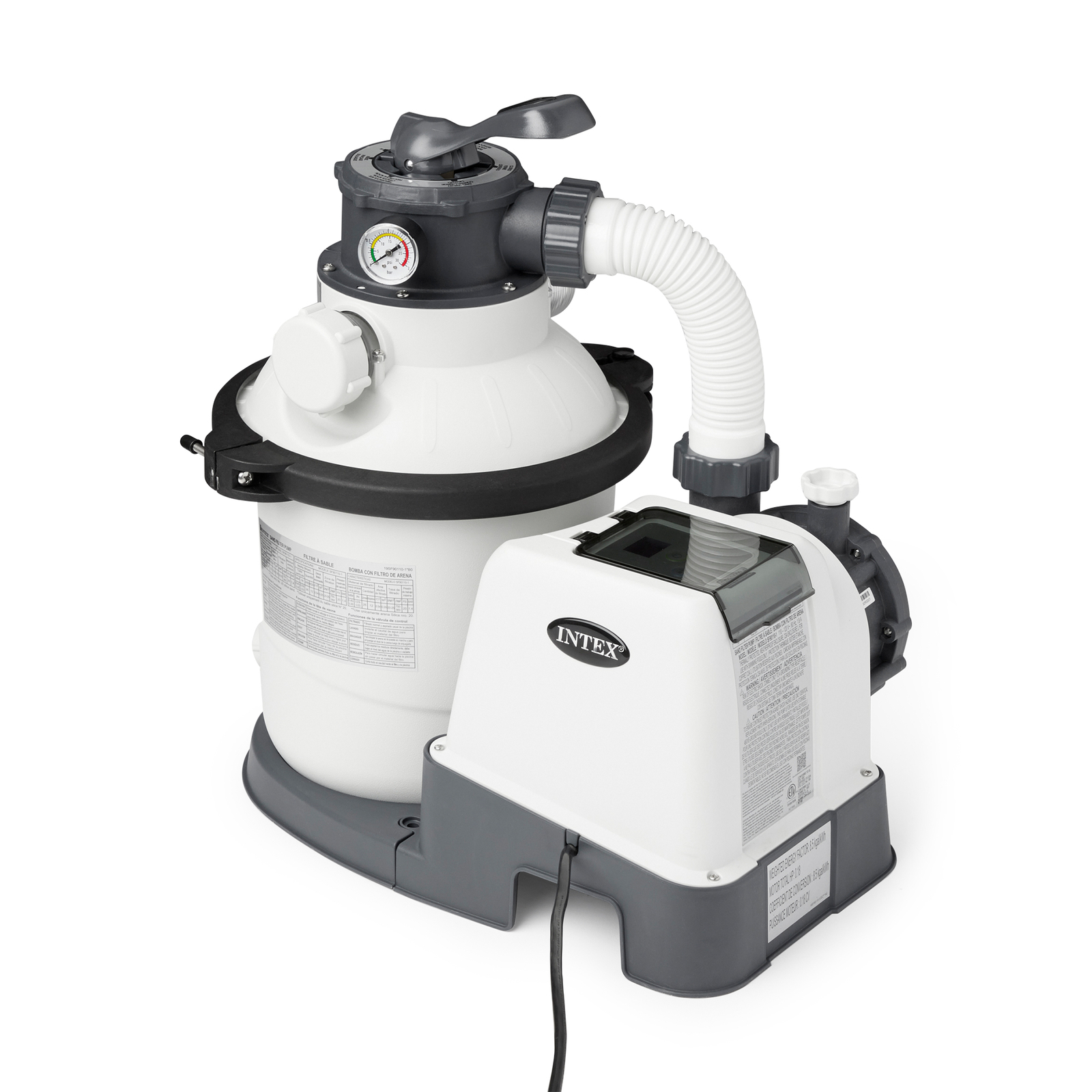 Intex Krystal Clear 1500 GPH Sand Filter Pump for Above Ground Swimming Pools gallery