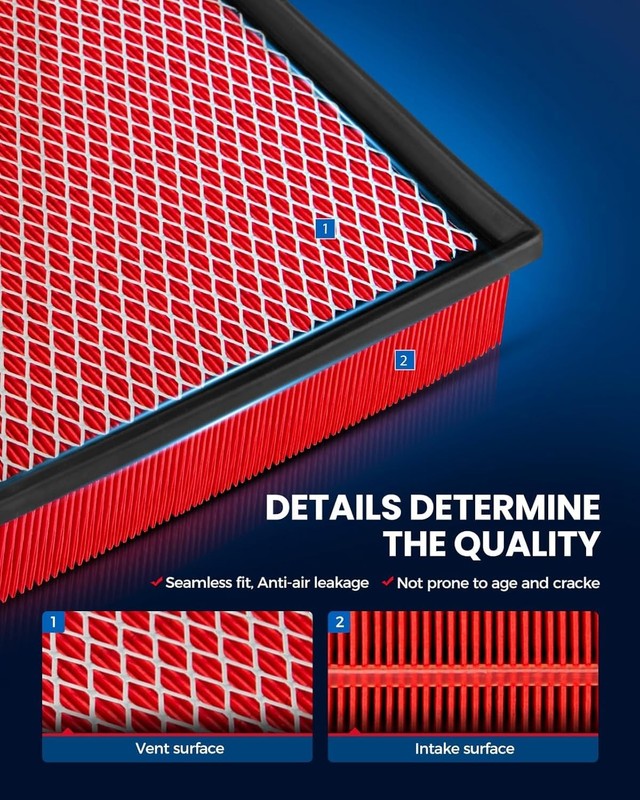 Premium Engine Air Filter Replacement for Dodge Charger, Challenger, Chrysler gallery