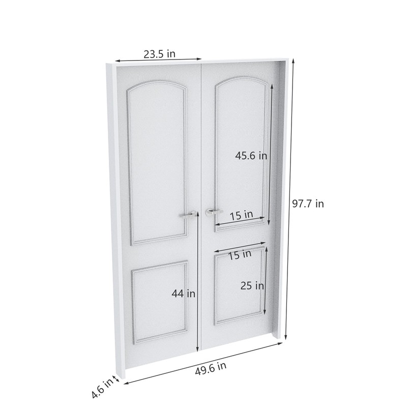 FixtureDisplays 48 x 96" Premium MDF Interior Door 22207-D1 gallery