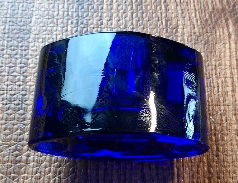 Cobalt Blue Glass Design Stackable Candle Holder gallery