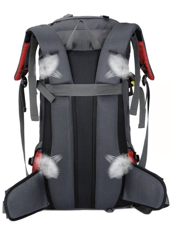 60L BLACK Great Capacity Camping Hiking Backpack 3